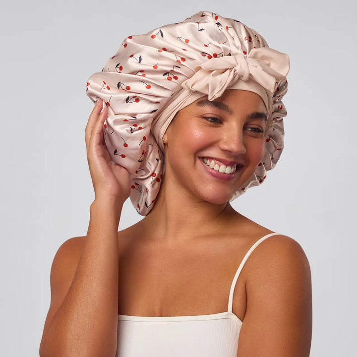 Oversized Satin Bonnet