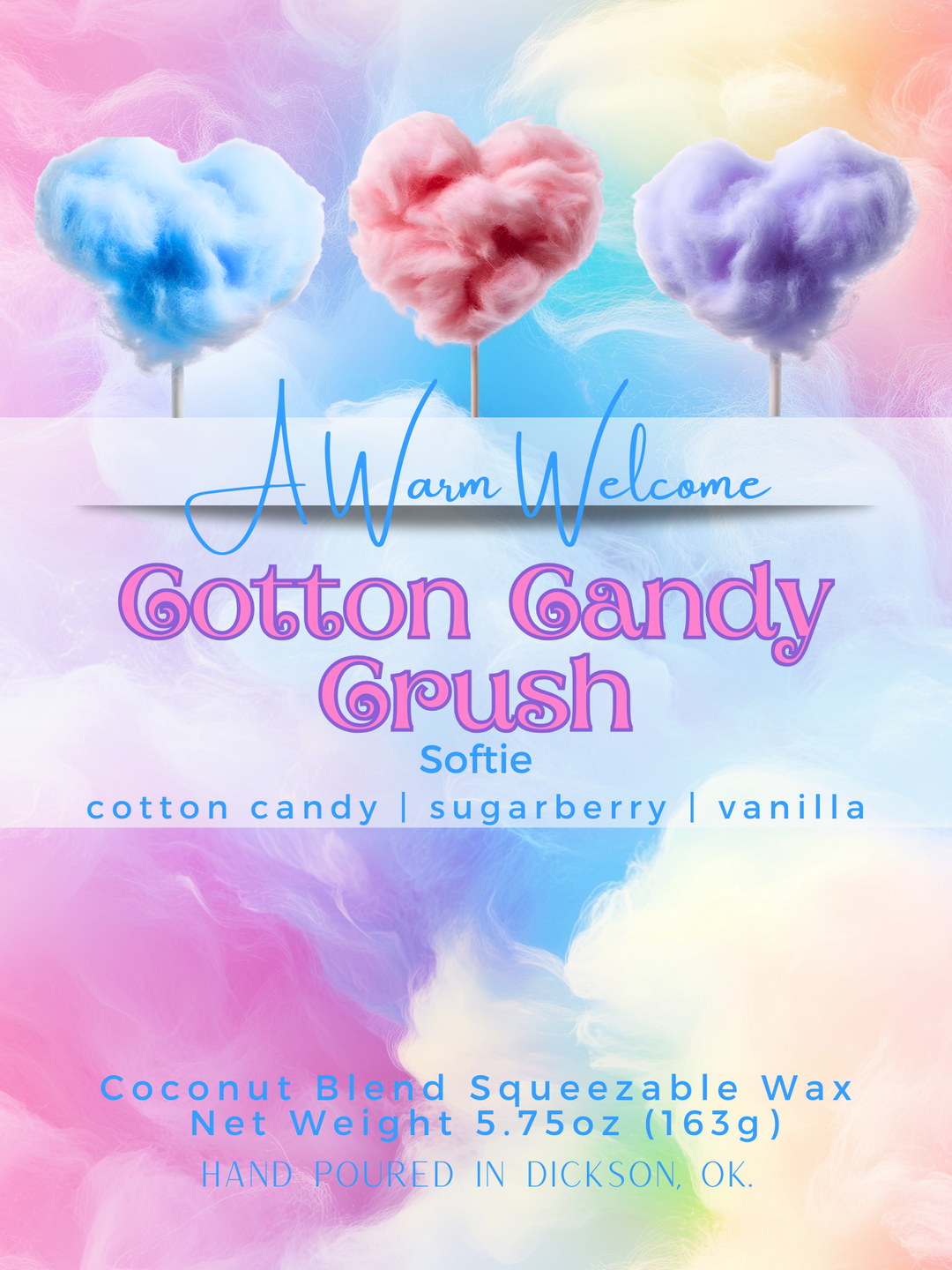 Cotton Candy Crush Squeeze Wax