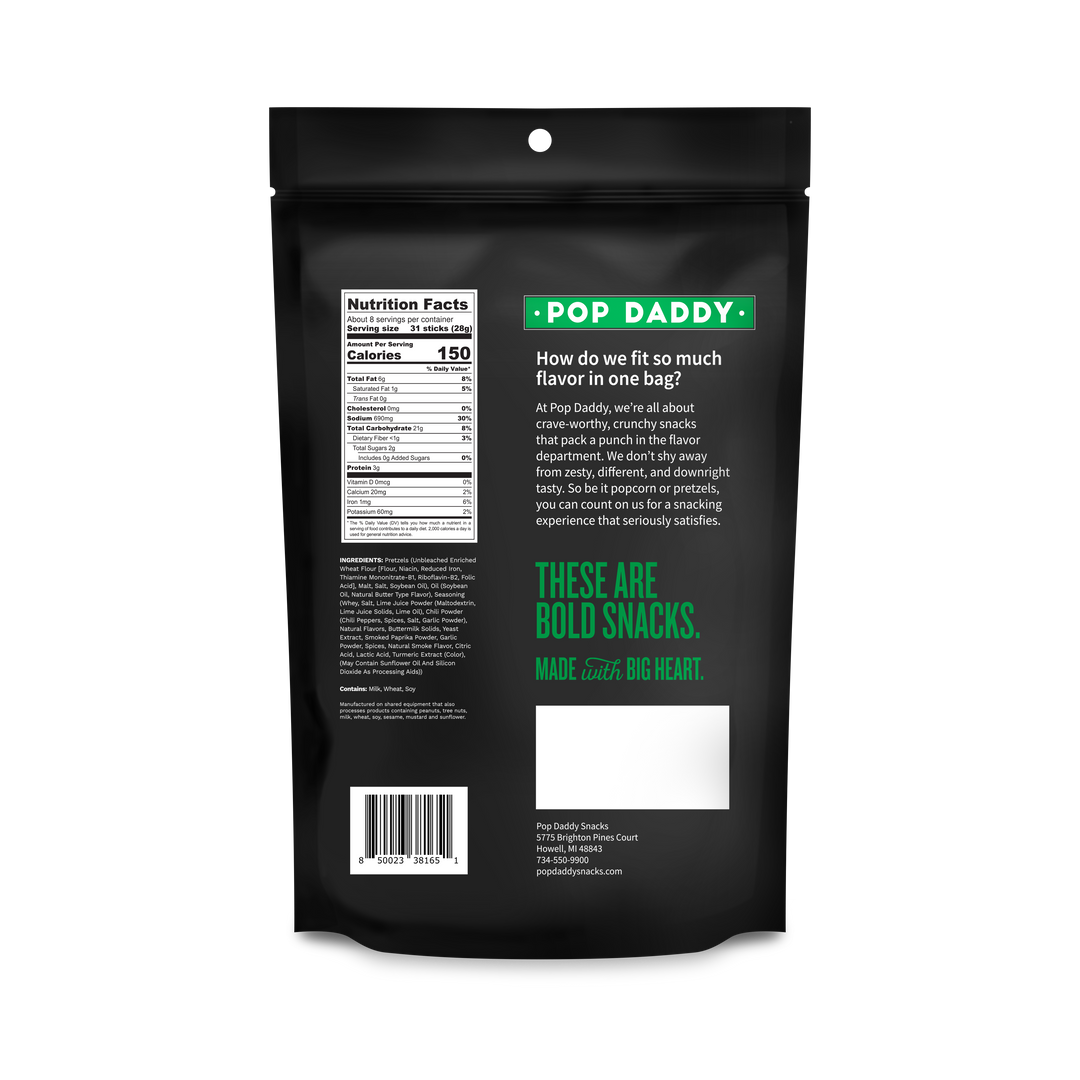 Pop Daddy – Mexican Street Corn Seasoned Pretzels 7.5oz