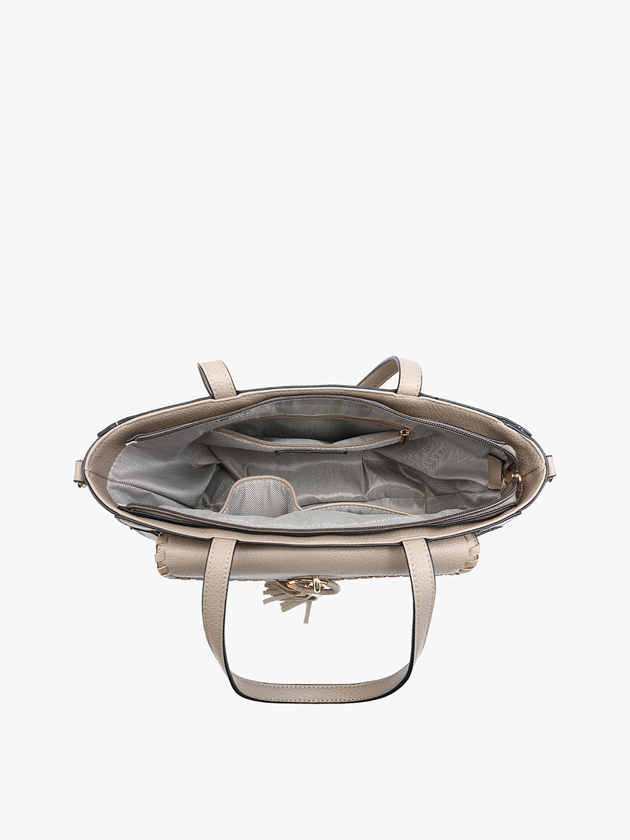 Phoebe Whipstitch Pocket Tote