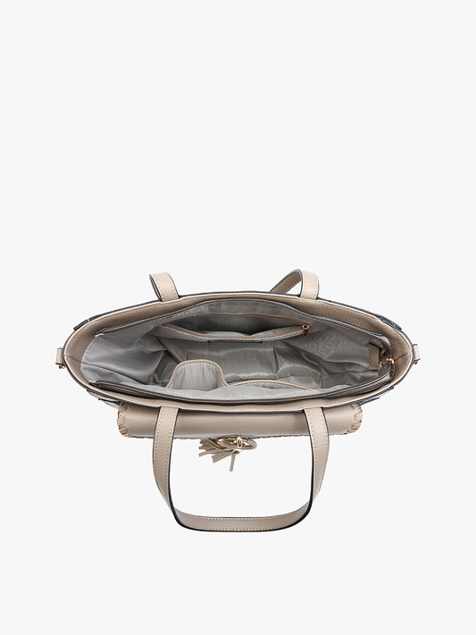 Phoebe Whipstitch Pocket Tote