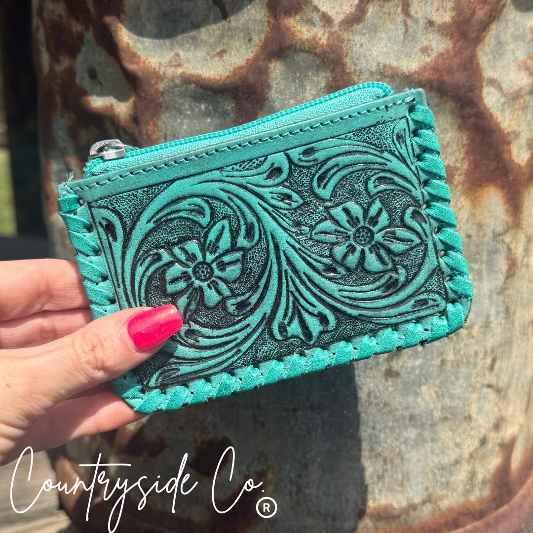 Tooled Leather Pouch