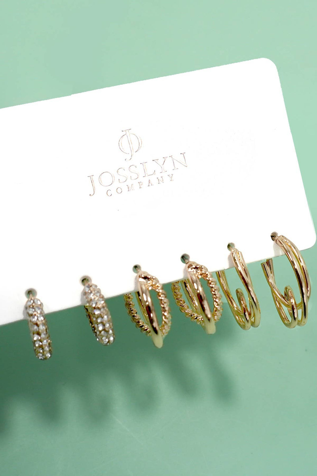 TRIO HUGGIE HOOP EARRINGS - GOLD