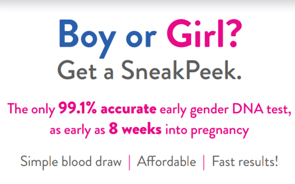 Sneak Peek Gender Testing