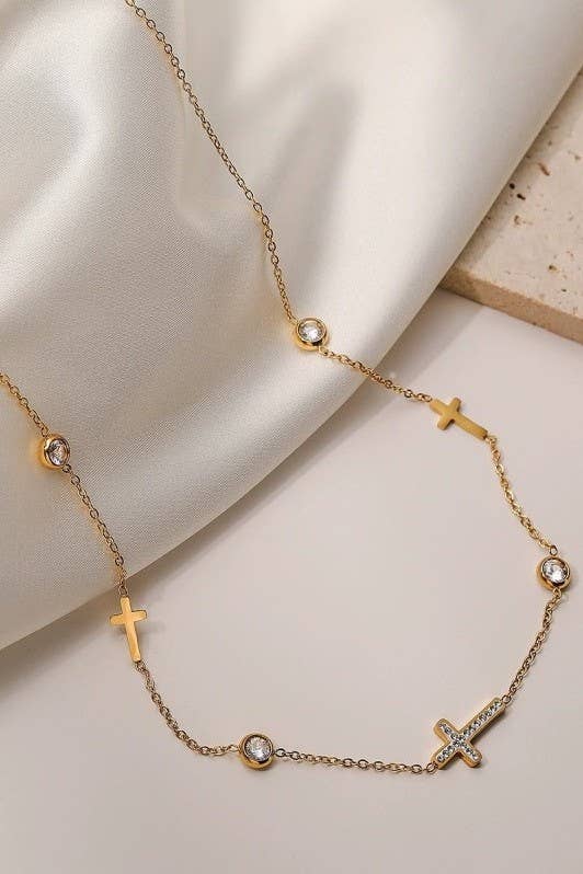 Silver Cross Necklace