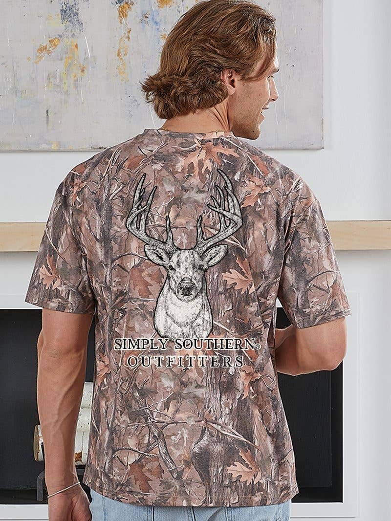SS Men's Camo Buck Tee