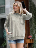 Load image into Gallery viewer, Sage Green Terry Washed Pullover
