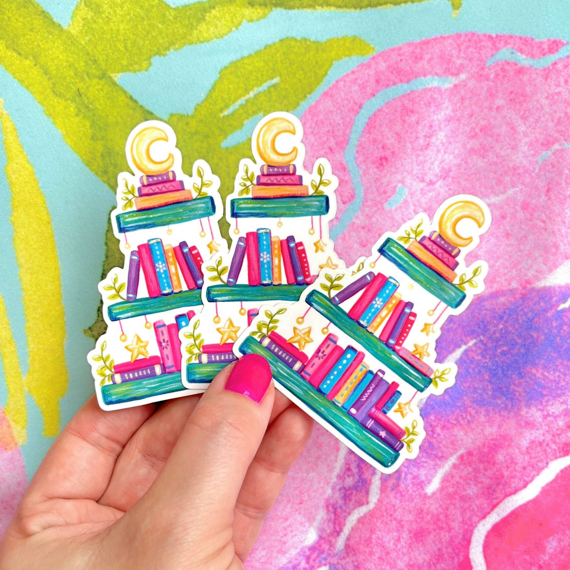 Celestial Bookshelf Sticker