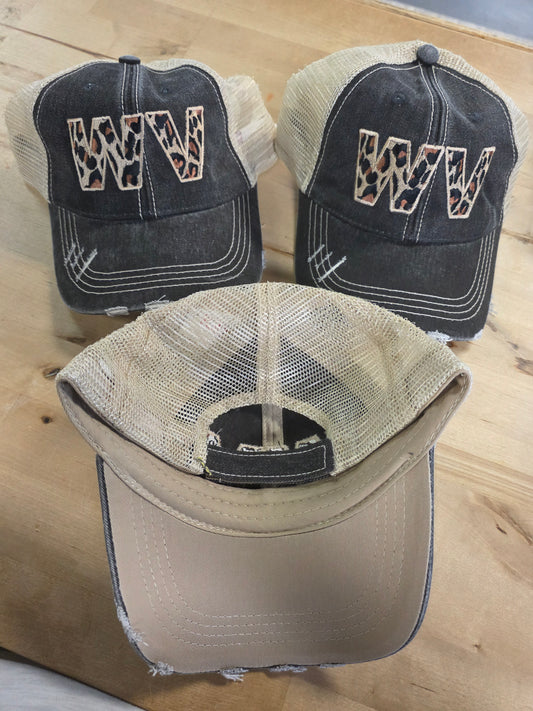 West Virginia Leopard Hat